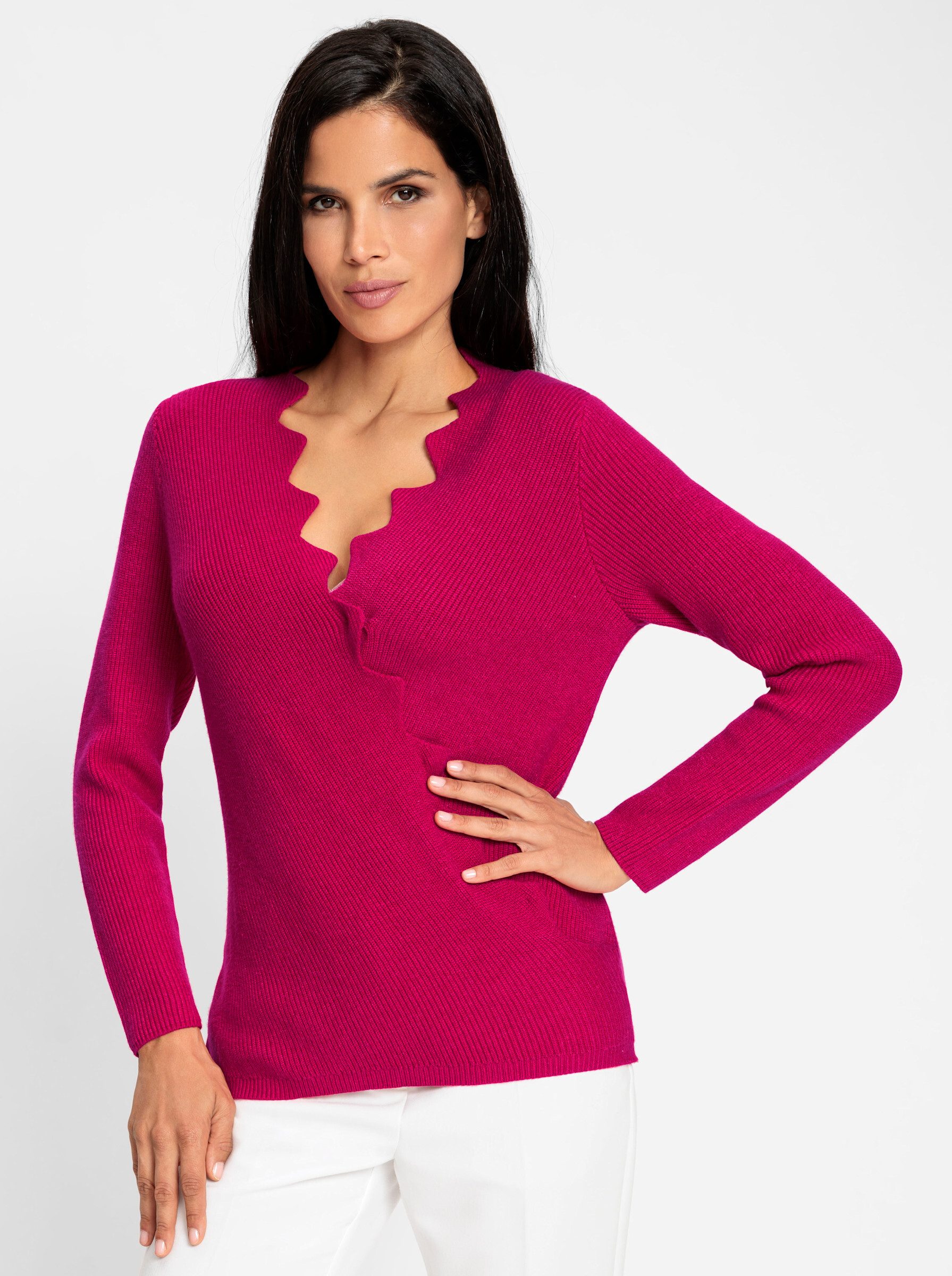 heine Strickpullover Langarm-Pullover günstig online kaufen