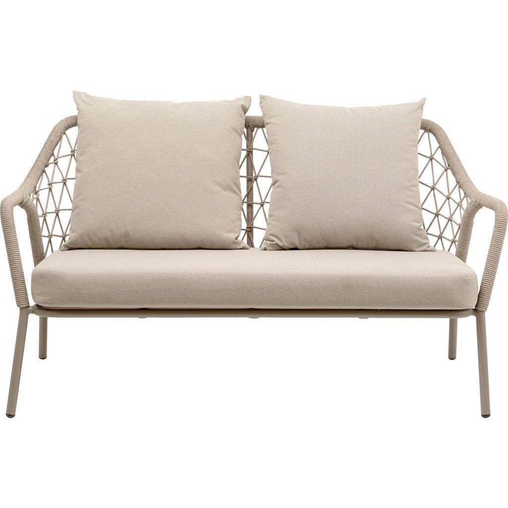Kare Design Gartenlounge-Bank Milos, 2-Sitzer