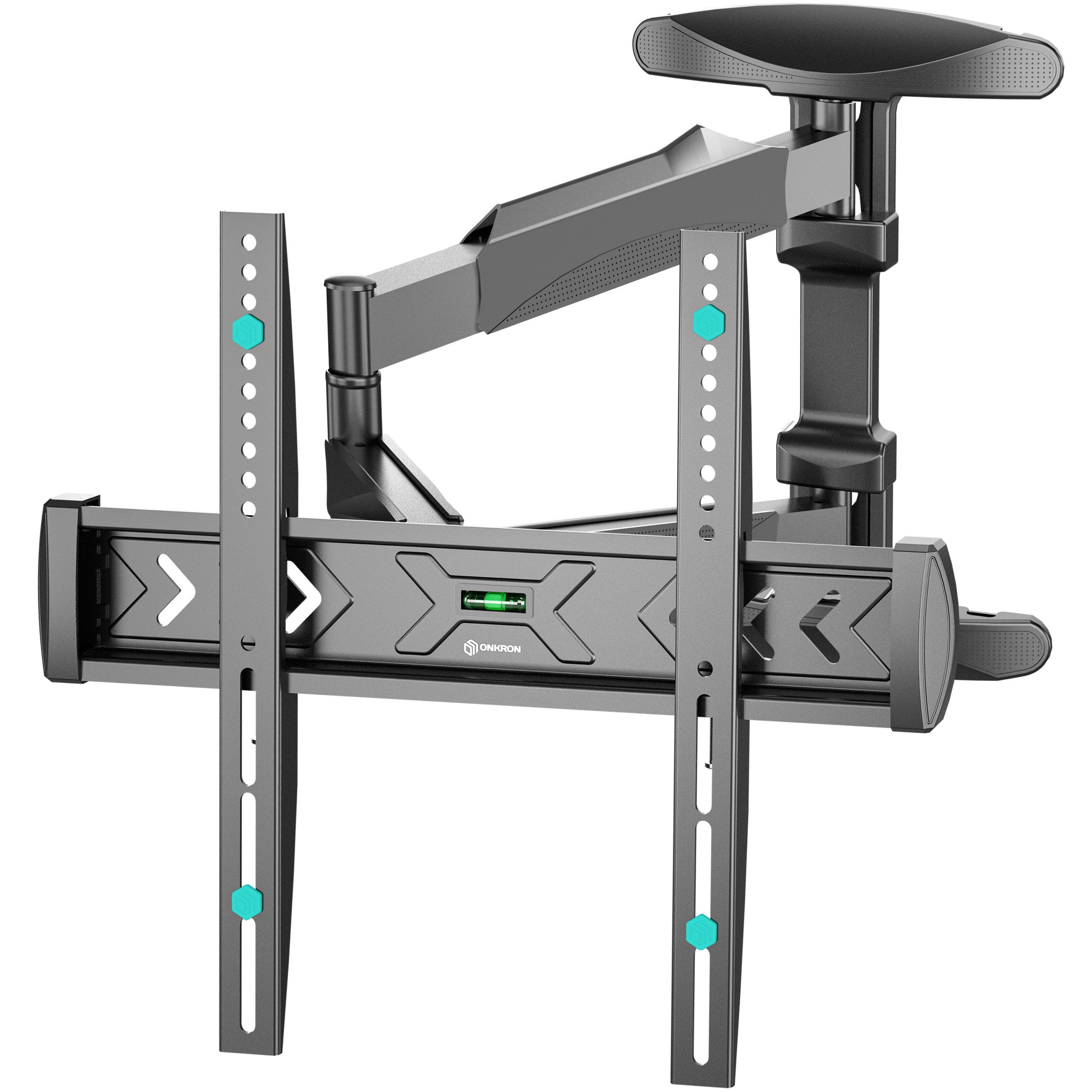 ONKRON TV-Wandhalterung ONKRON 40"-75", 35 kg max, VESA 400x400, NP47-B, (bis 75 Zoll, schwenkbar, neigbar, ausziehbar, Schwarz)