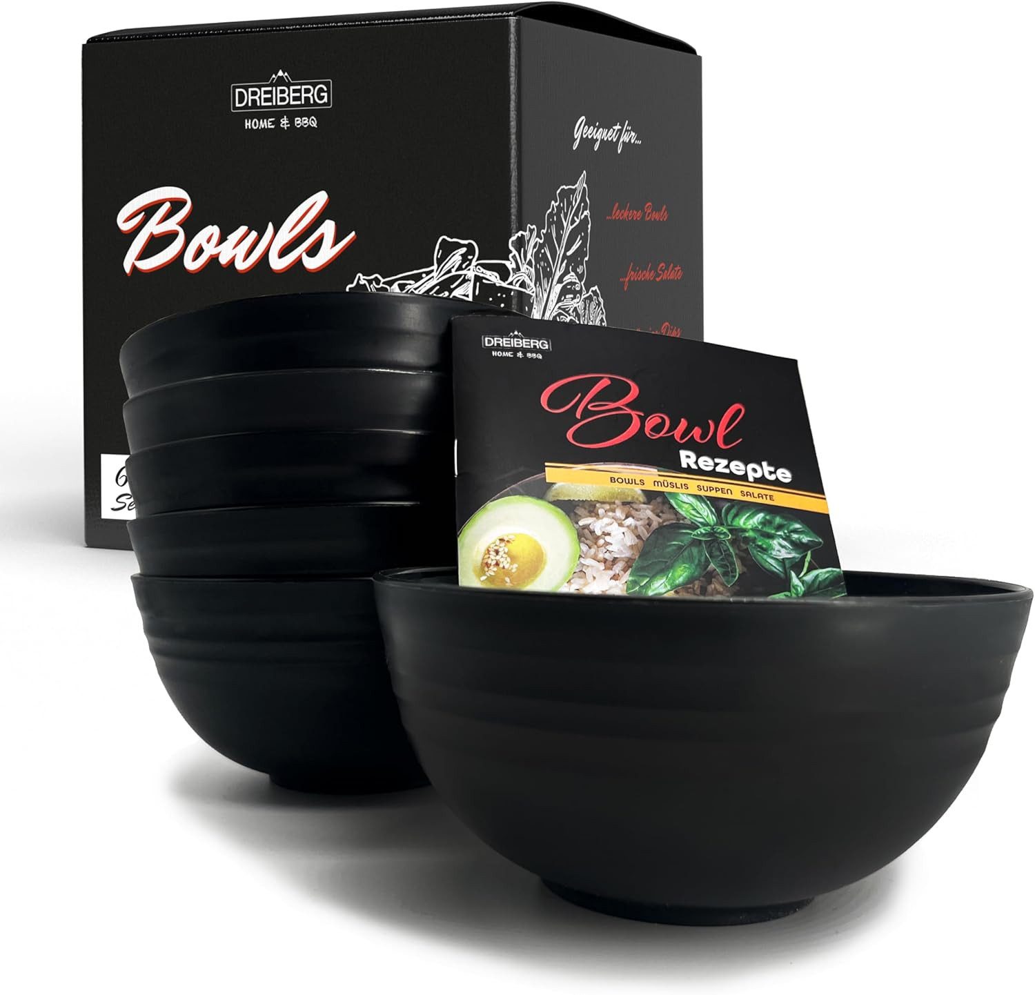 Müslischale DREIBERG® Müslischalen Set inkl. Rezeptbuch
