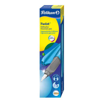 Pelikan Füller Pelikan Füllhalter Twist P457 M Frosted blue +1GTP Faltschachtel