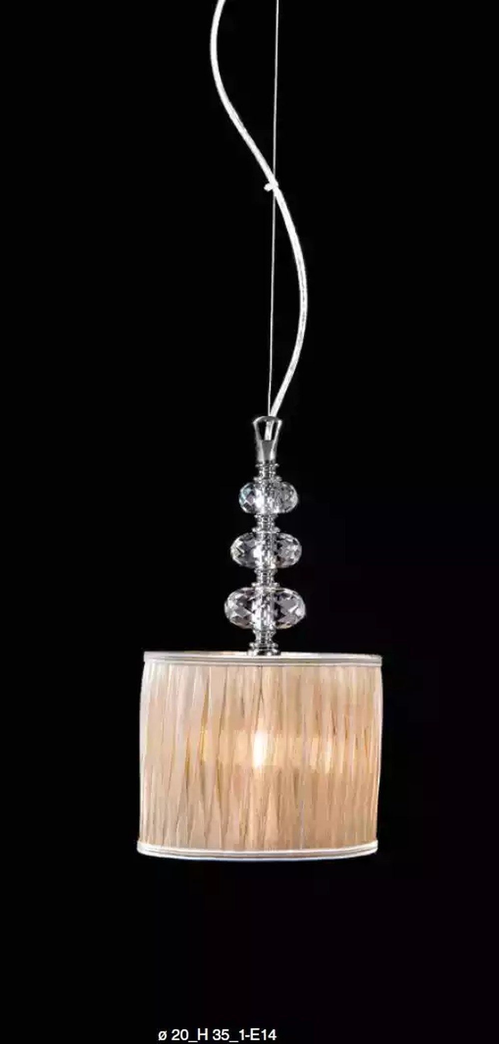 JVmoebel Hängeleuchte Kristall Kronleuchter in klassischem Design mit eleganter Ausstrahlung, Leuchtmittel wechselbar, Made in Europa