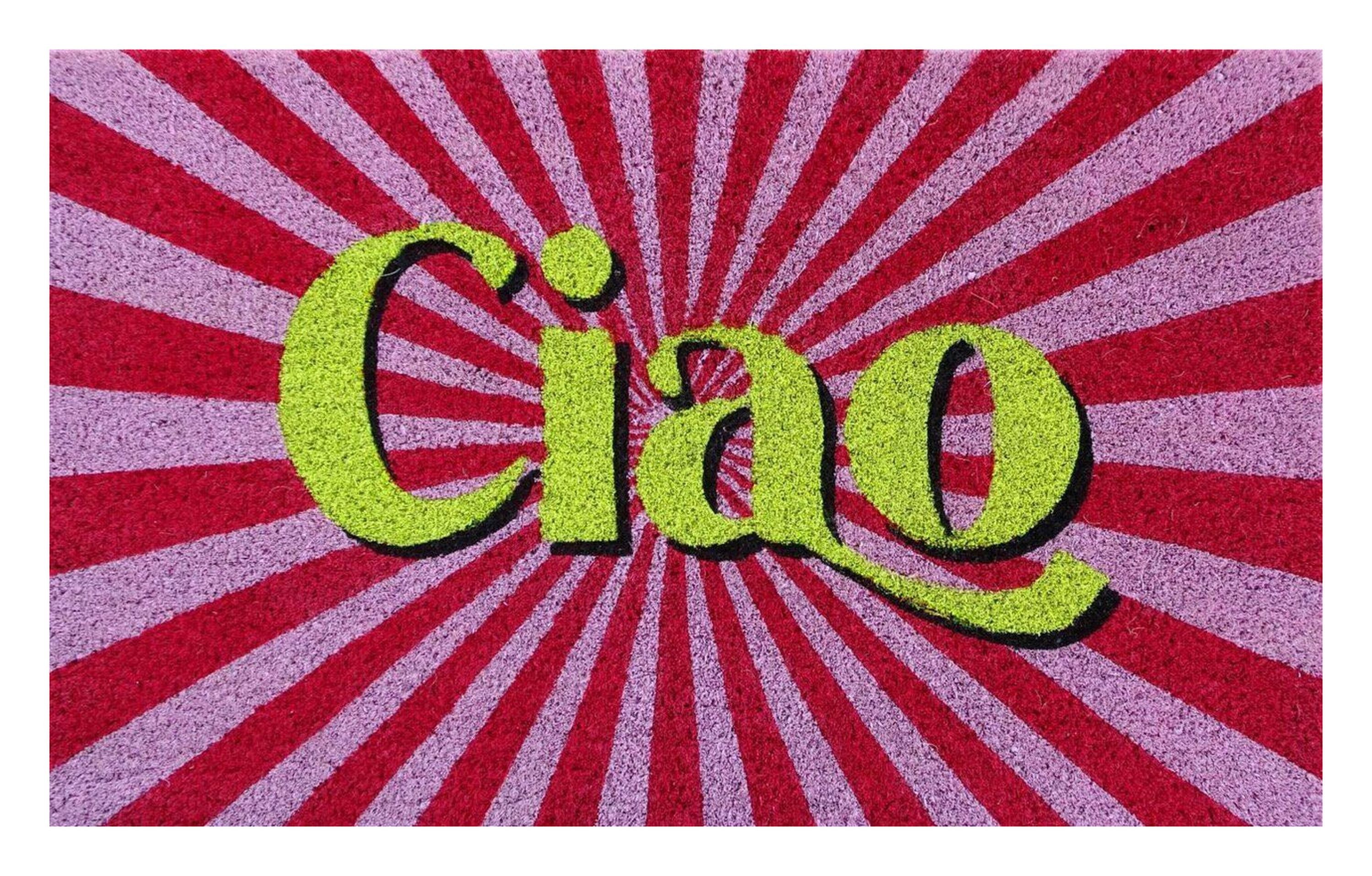 Giftcompany Fußmatte Giftcompany - Fußmatte Türmatte Kokos Vinyl 45x75cm Ciao Bunt