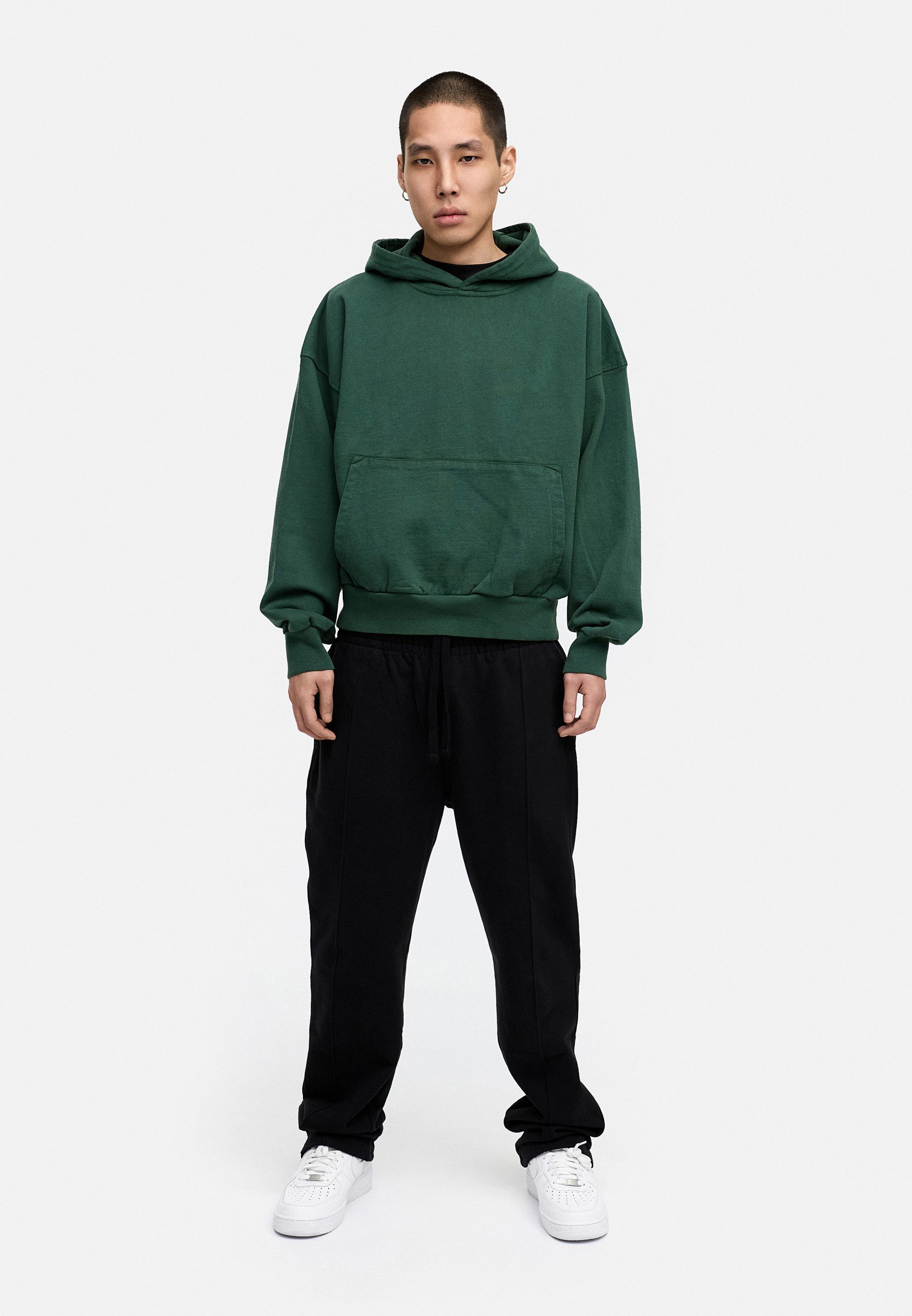 BEHYPE STUDIOS Hoodie IM OVERSIZE BOXY-FIT Herren Cord-less Kapuzenpullover lockeres Kapuzen-Sweatshirt Sweater