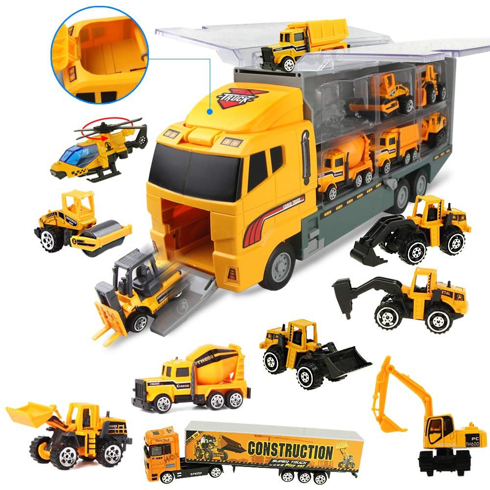 ZEUOPQ Spielzeug-LKW LKW Spielzeug-Auto Set Autotransporter günstig online kaufen