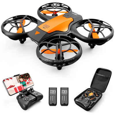 4DRC Mini-Drohne für Kinder, FPV 2,4 G WLAN, verbesserter Propellerschutz Spielzeug-Drohne (720p, 3D-Flip, Kampfmodus, Induktion der Schwerkraft, Höhenhaltung)