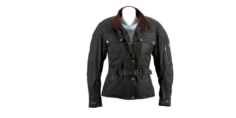 Bores Motorradjacke Tropical Pro I Damen Wachsjacke herausnehmbares Innenfutter,wasserdicht