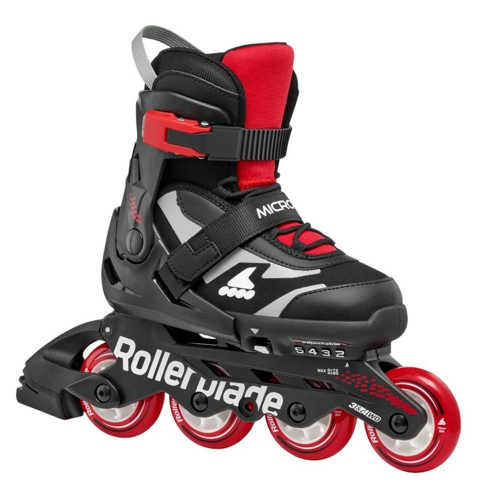 ROLLERBLADE Роликовые коньки Microblade (Rollen: 72mm/80A, Kugellager: SG3) schwarz/rot Kinder