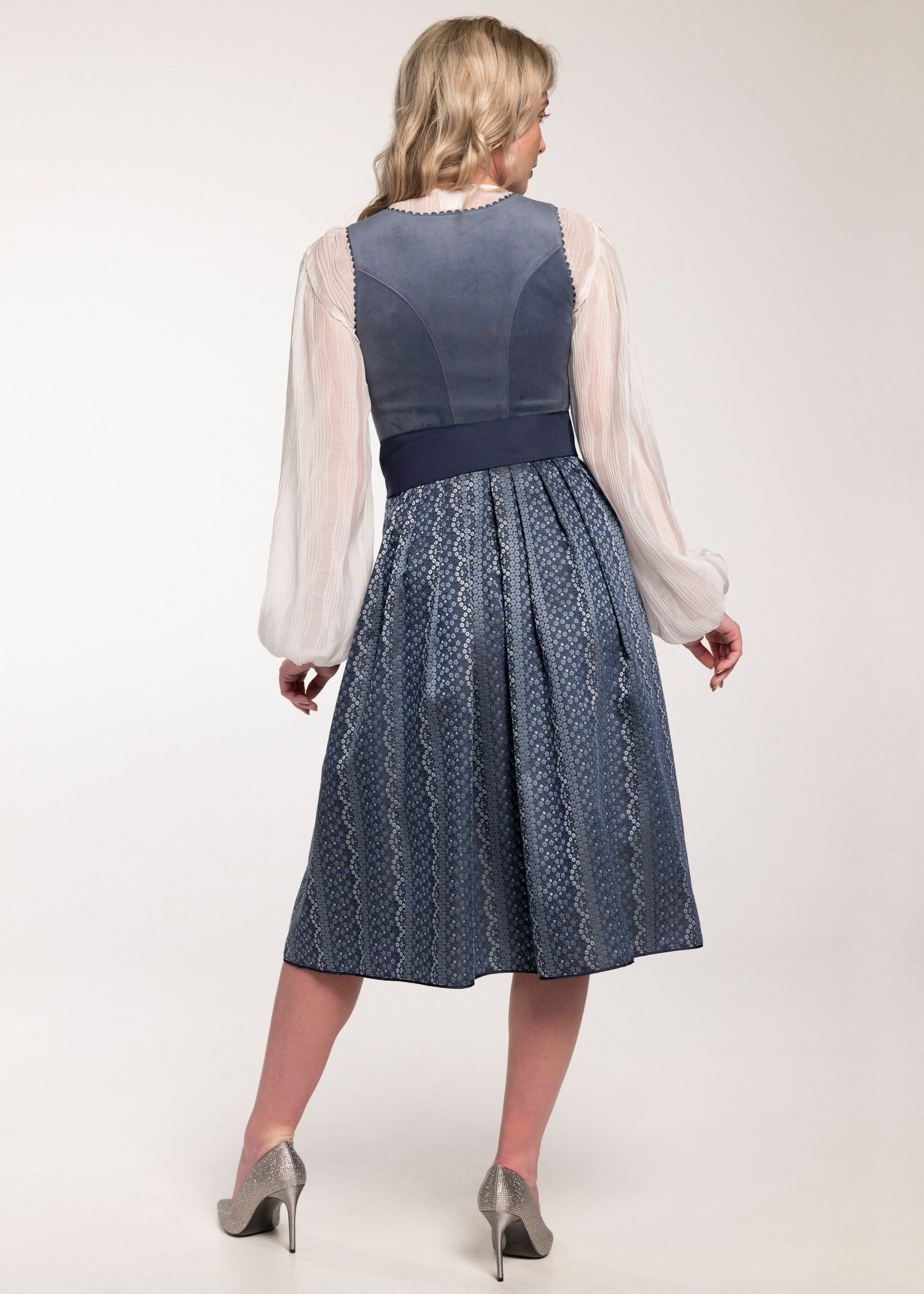 Spieth & Wensky Dirndl Giulianna (1-tlg) Samtoberteil