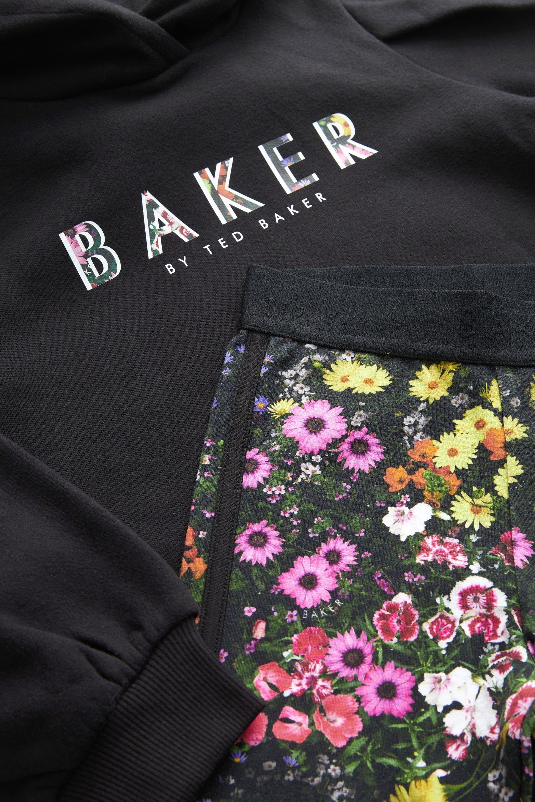 Baker Ted Baker Ted Baker by T-Shirt im Kapuzenpulli Leggings Baker Set Langarmshirt (2-tlg) by und &