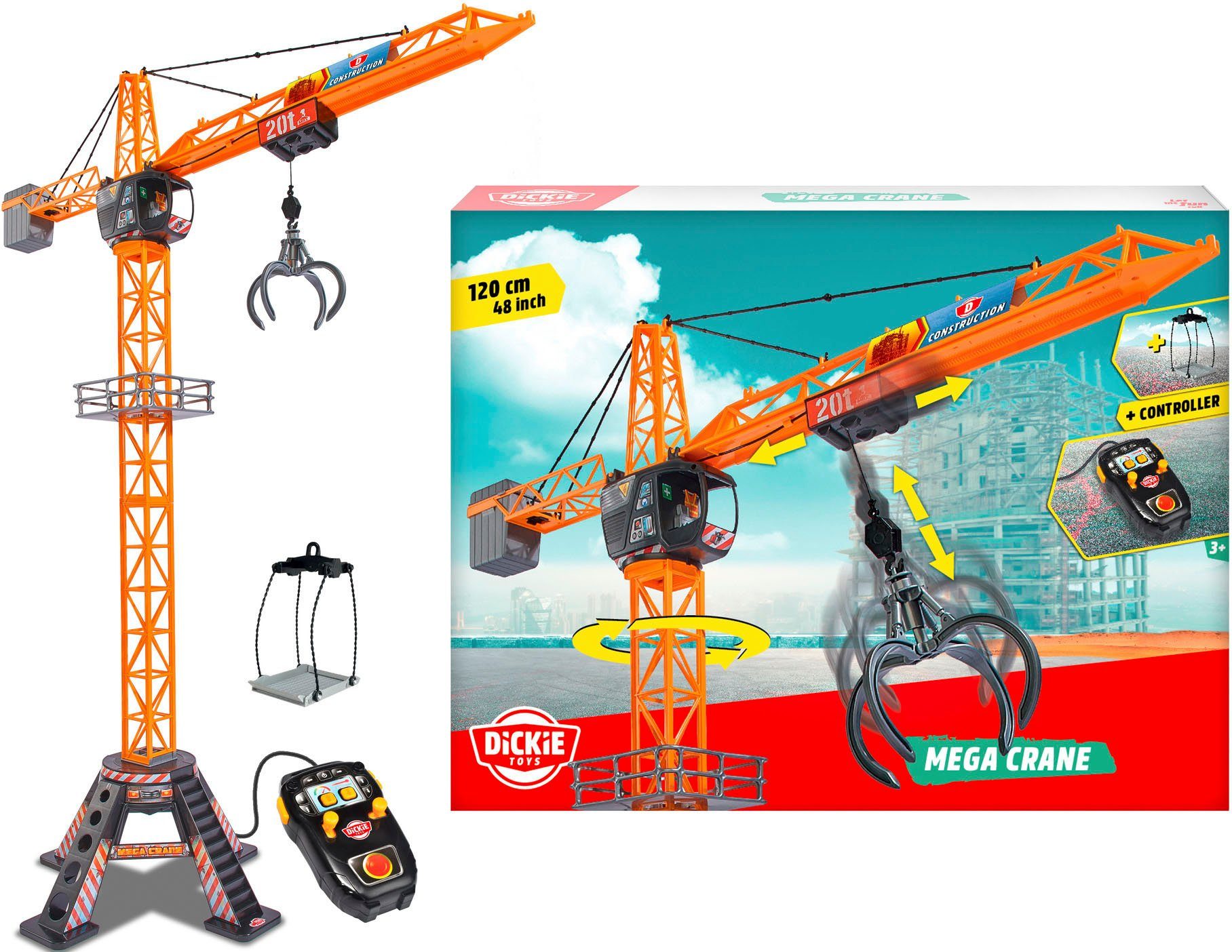 Dickie Toys Spielzeug-Kran Mega Crane günstig online kaufen