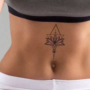 FOREVER NEVER Schmuck-Tattoo Lotus modern