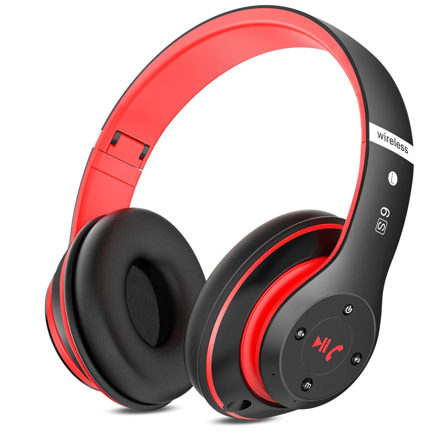 RWEUOQ Bluetooth Kopfhörer Over-Ear mit 6 EQ Modi Bluetooth-Kopfhörer (40 Std Kabellose Kopfhörer mit Eingebautem HD-Mikrofon, FM, SD/TF, Bluetooth- und kabelgebundene Dual-Modus-Verbindung, Kabellose Hi-Fi-Stereo-Headsets für Reisen, Lange Akkulaufzeit)