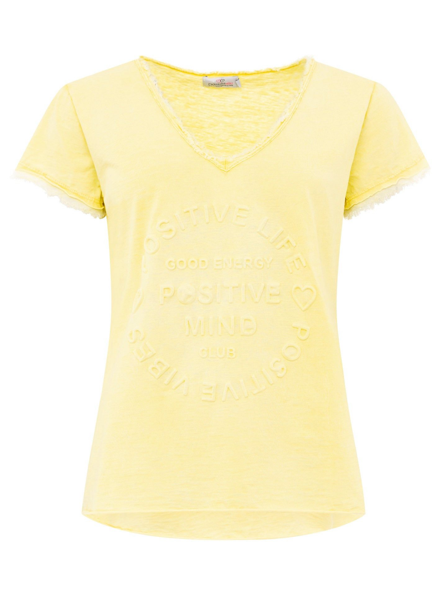 Zwillingsherz T-Shirt Damen T-Shirt Positive Mind günstig online kaufen