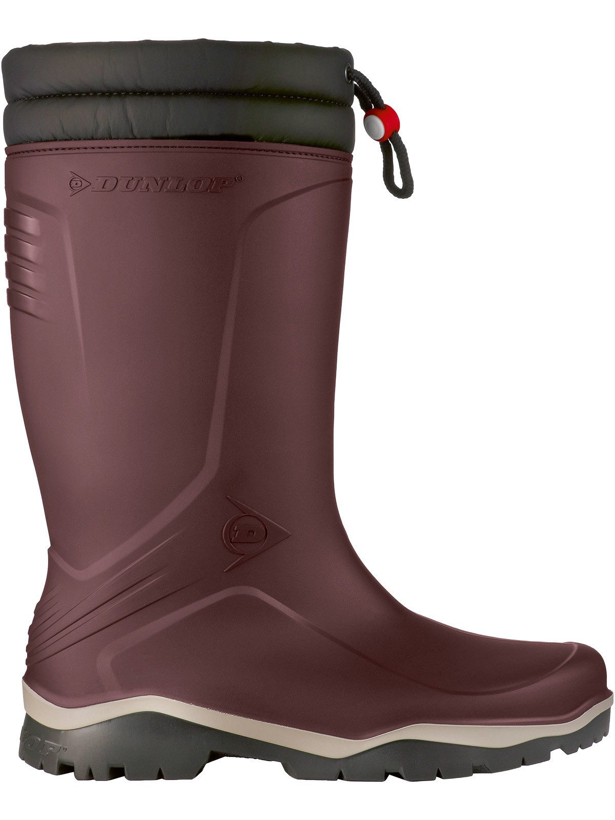 Dunlop_Workwear MU0KV45 Blizzard Burgunderrot/Grau/Schwarz Gummistiefel