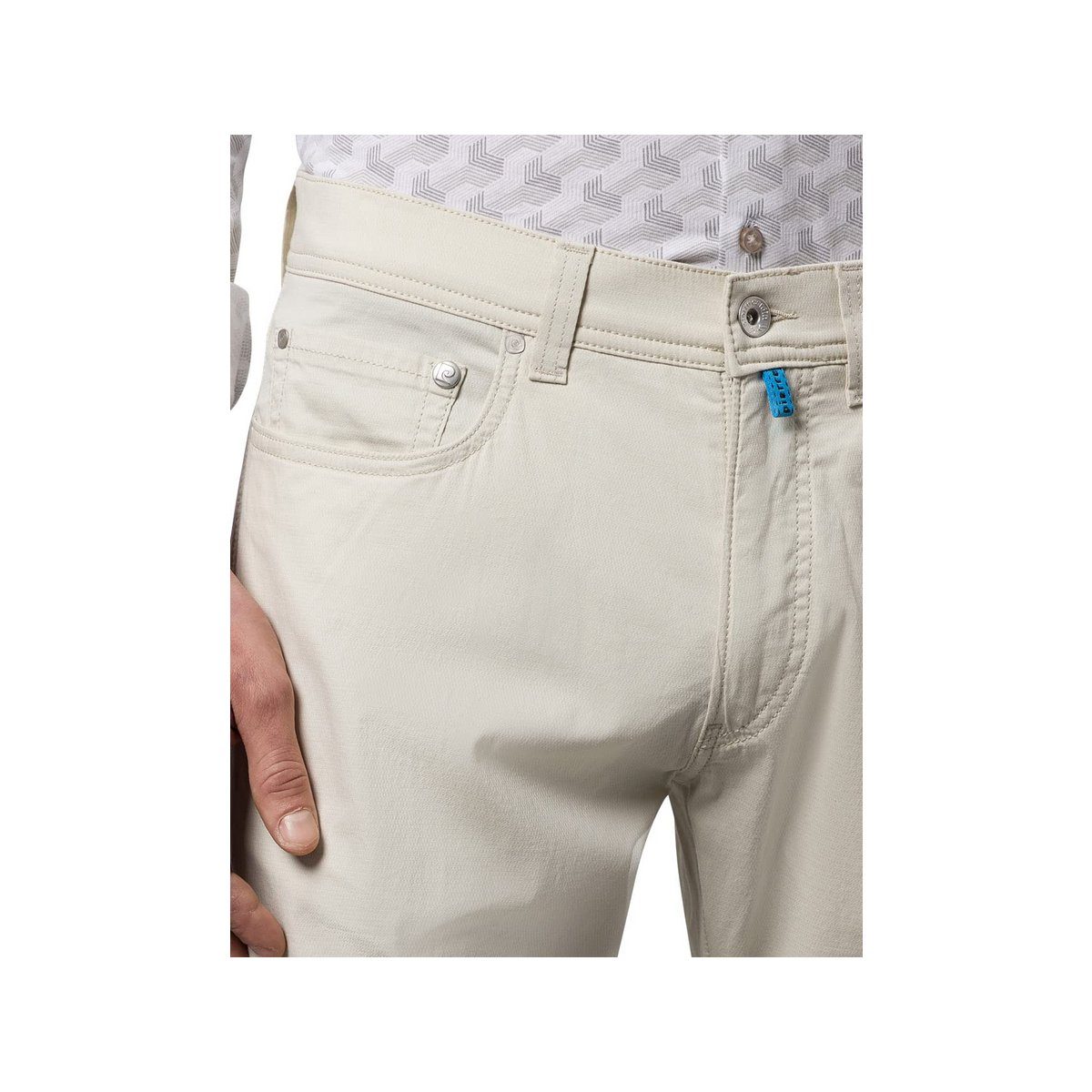Cardin 5-Pocket-Jeans Pierre uni Pelican (1-tlg) 1110