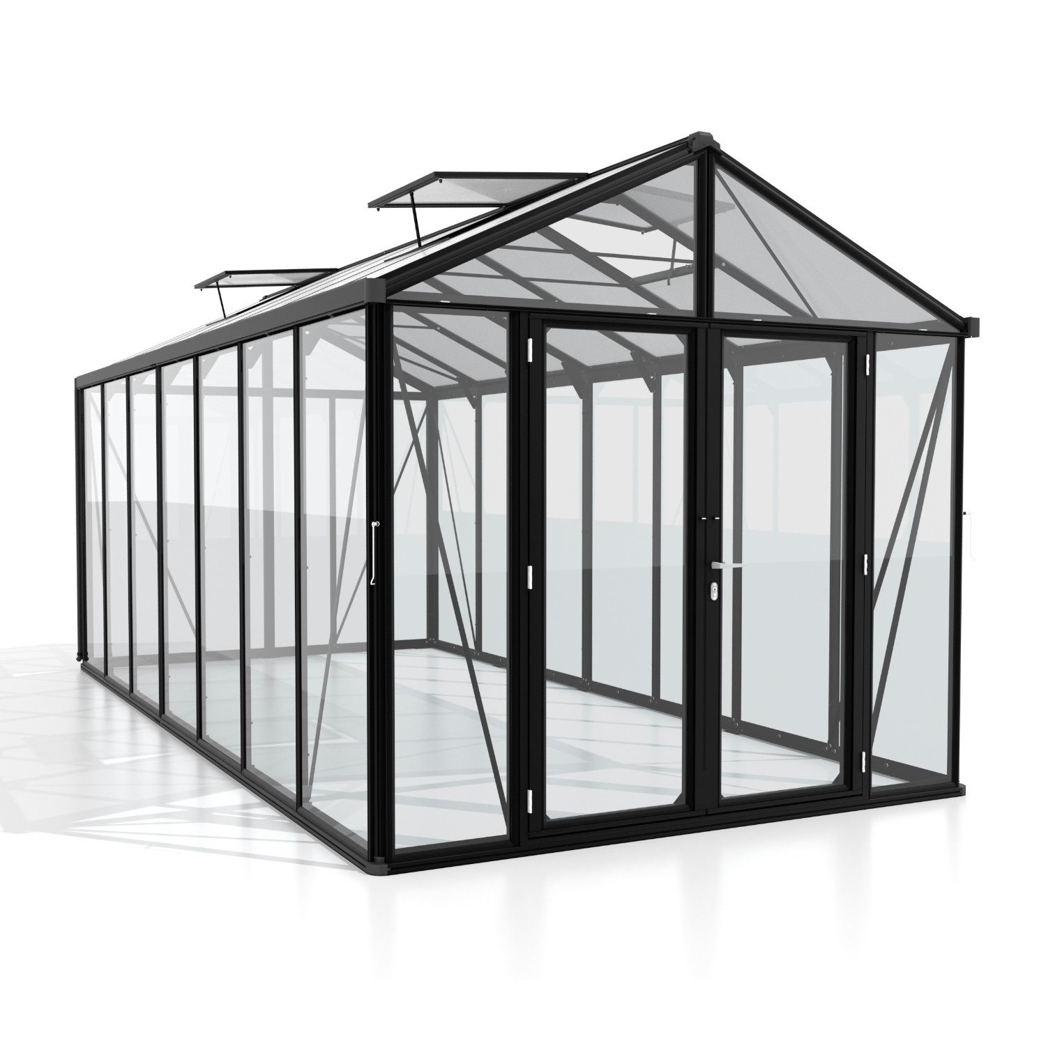 Vitavia Gewächshaus Zeus Comfort 13800, 3,00 mm Wandstärke schwarz | Rabatt: 34%