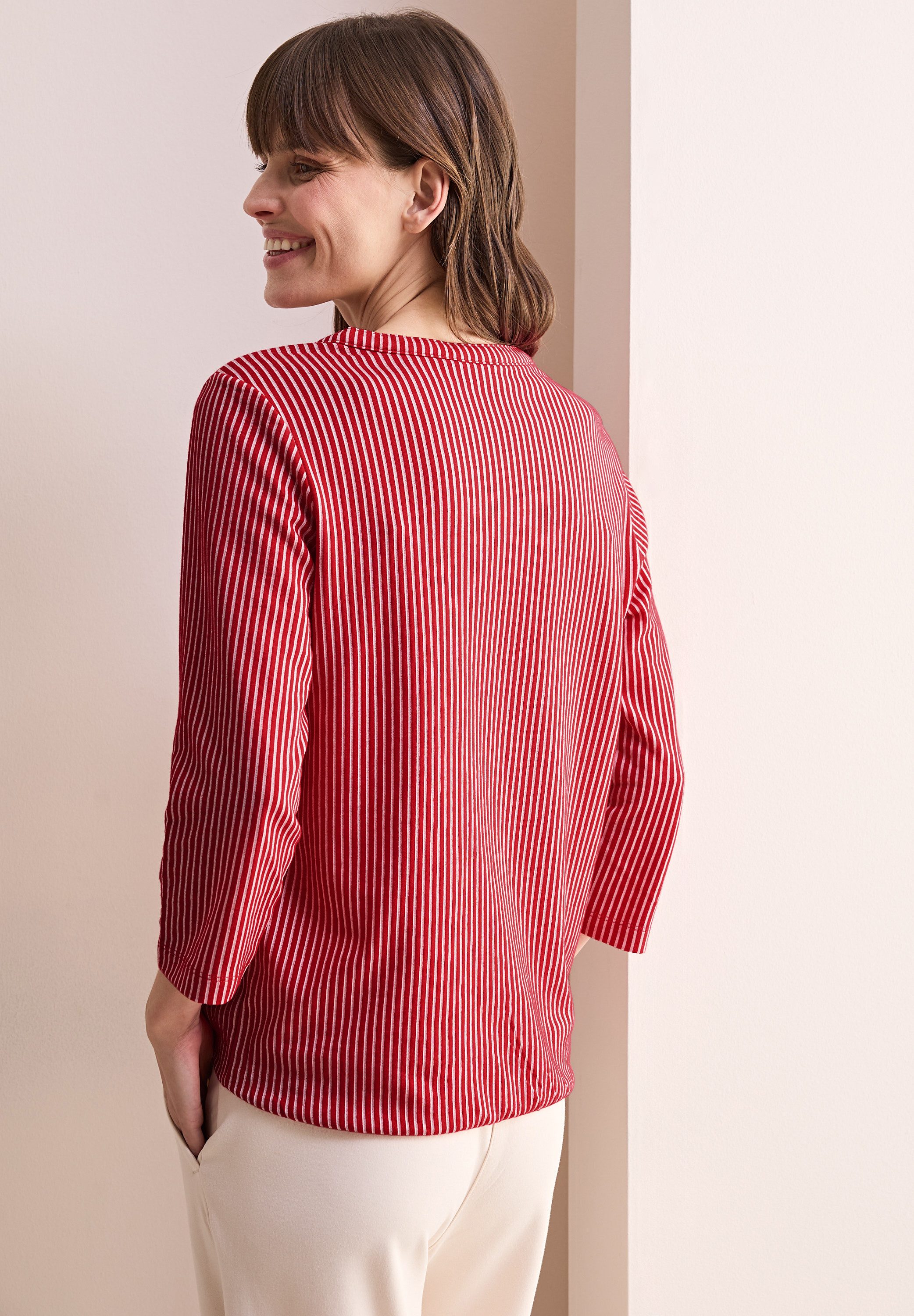 CECIL 3/4-Arm-Shirt im Tunika-Look, mit geschlitztem günstig online kaufen