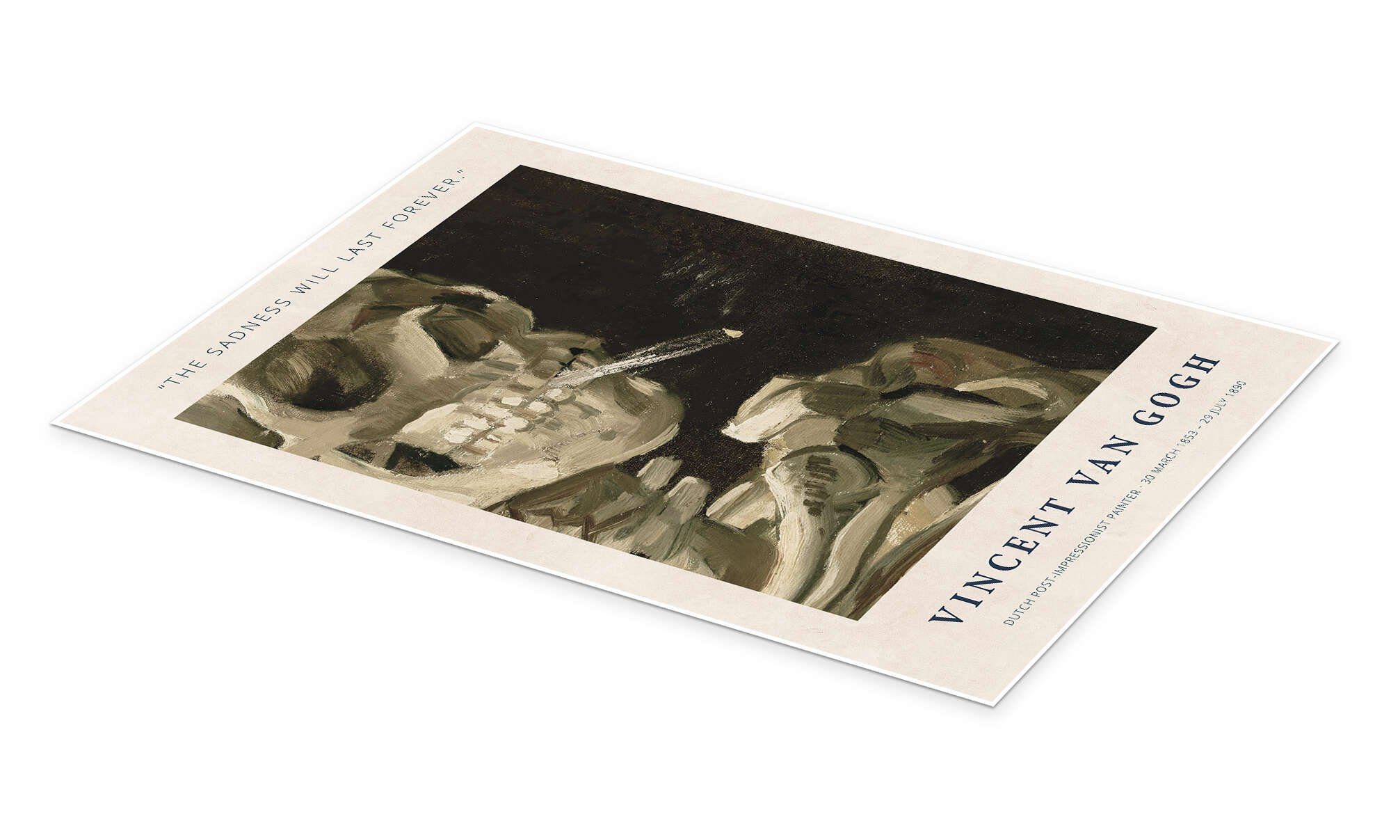 Posterlounge Wandbild The Sadness Will Last Forever, Vincent van Gogh, erhältlich als Poster, Leinwandbild, Wandsticker oder Acrylglasbild