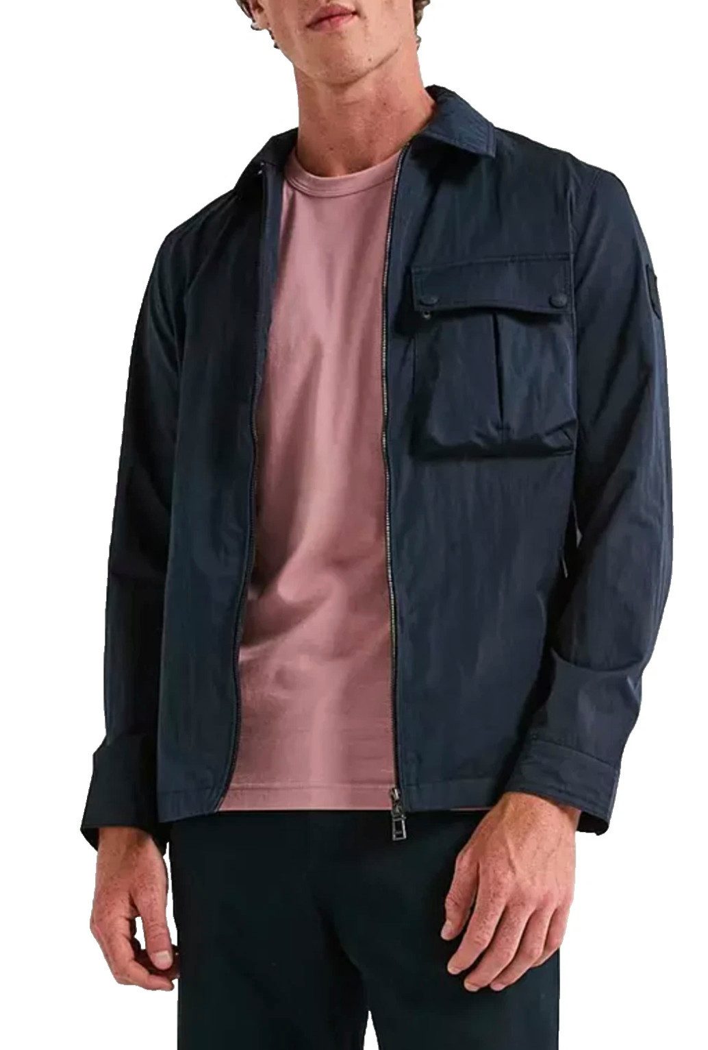 Belstaff T-Shirt Retro 1924 Phoenix Patch Regular Fit Shirt Gesticktem Rand versehener Phoenix-Patch auf der Brust