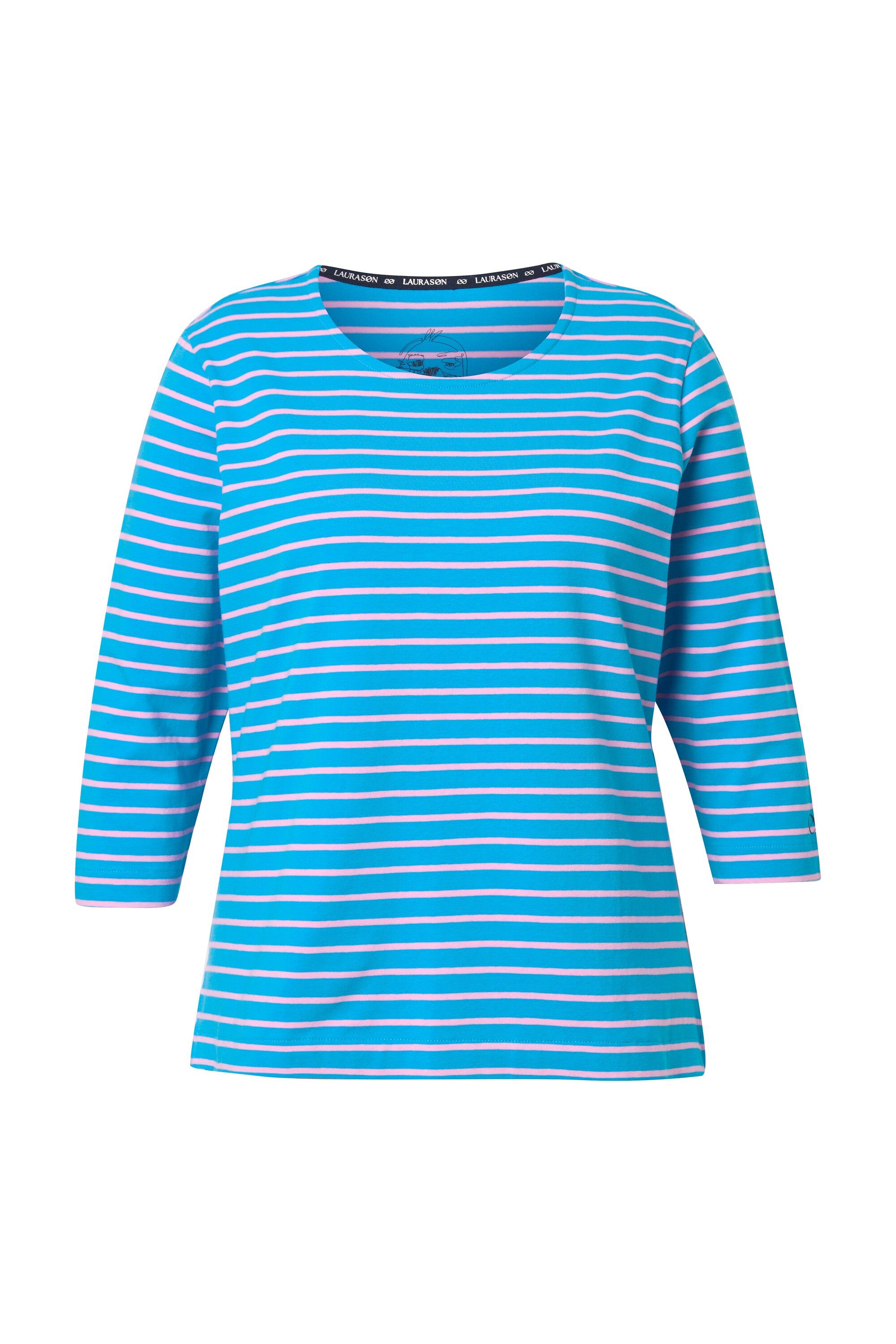 Laurasøn T-Shirt Ringelshirt 3/4 Arm Rundhalsausschnitt günstig online kaufen