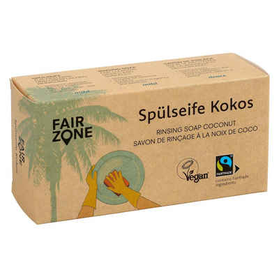 Fair Zone Spülmittelspender FAIR ZONE Spülseife Kokos, reduziert Plastik im Haushalt, auch für die Spülmaschine geeignet, (1-tlg), biologisch abbaubar