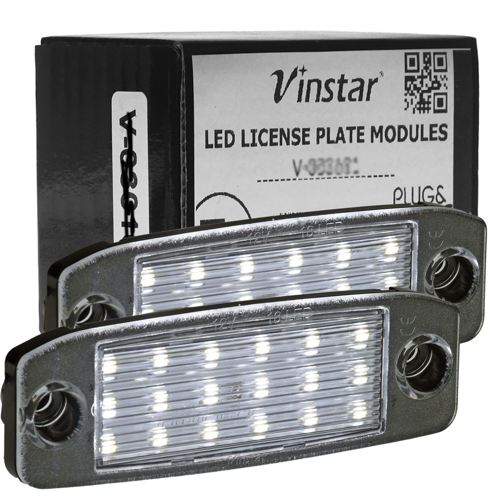 Vinstar KFZ-Ersatzleuchte LED Kennzeichenbeleuchtung E-geprüft für HYUNDAI, kompatibel mit: HYUNDAI i40 Kombi Sonata KONA