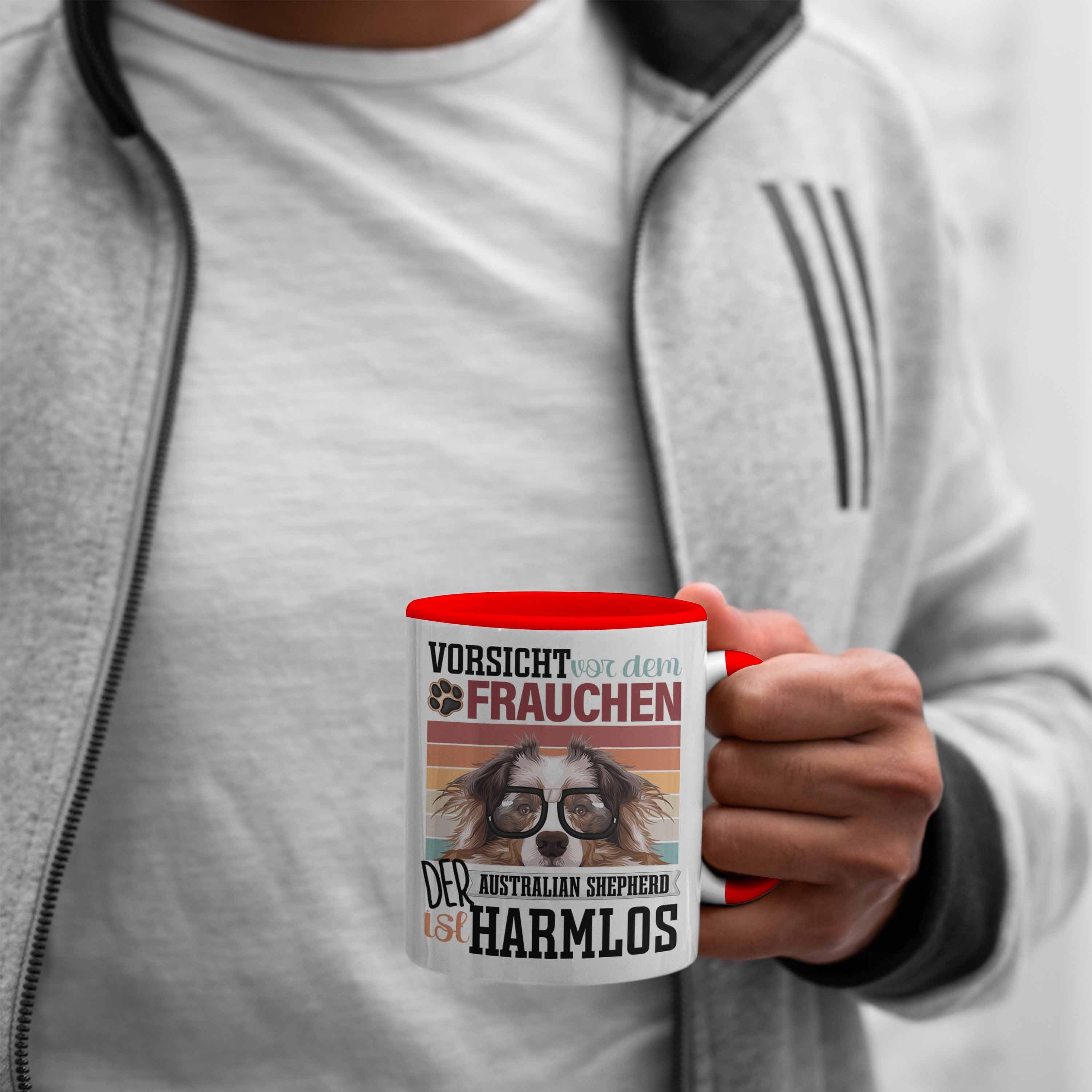 Rot Lustiger Geschenk Shepherd Tasse Australian Spruch Besitzerin Trendation Frauchen Tasse