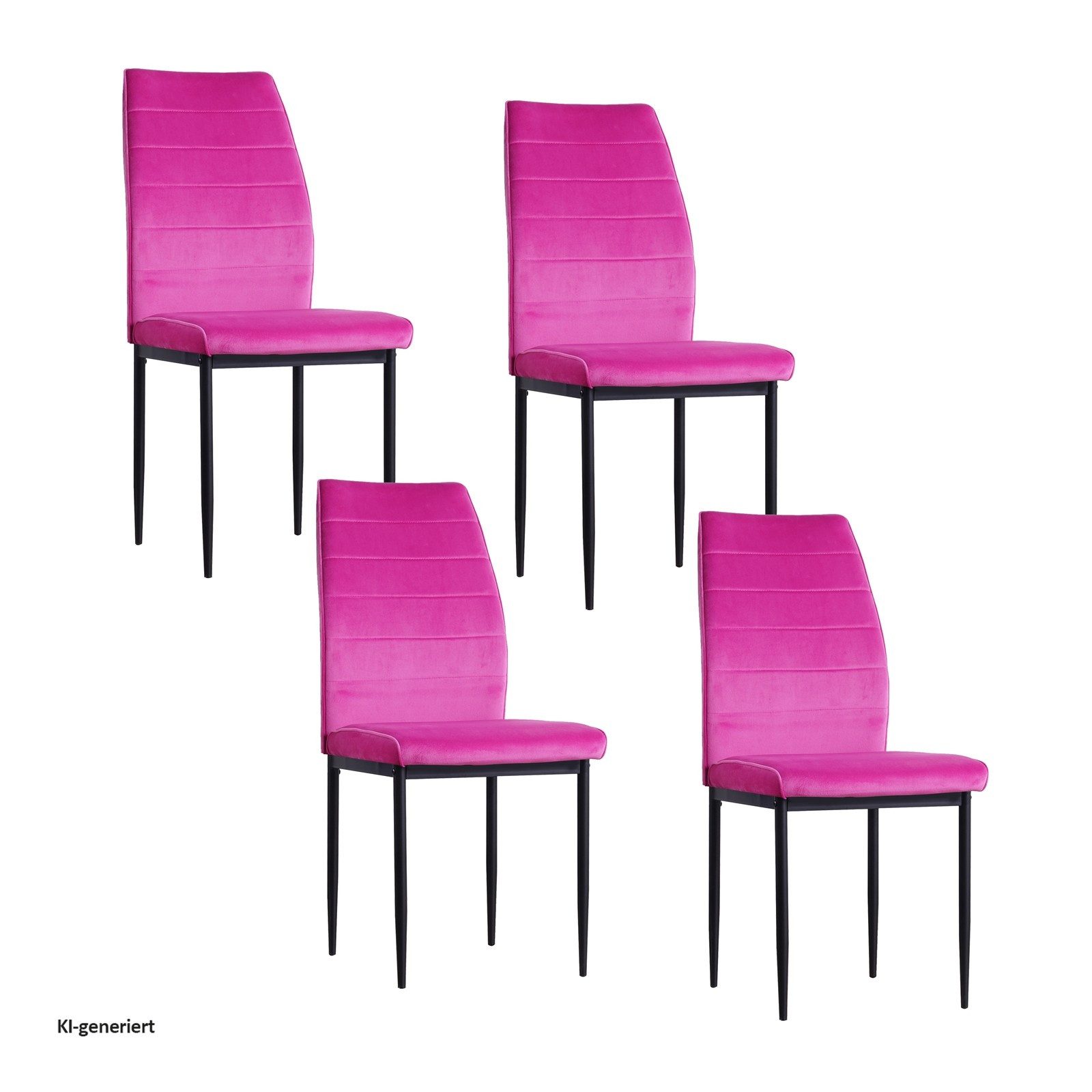 HTI-Living Esszimmerstuhl Stuhl Madison Velvet 4er-Set (Set, 4 St), Esszimmerstuhl Samt