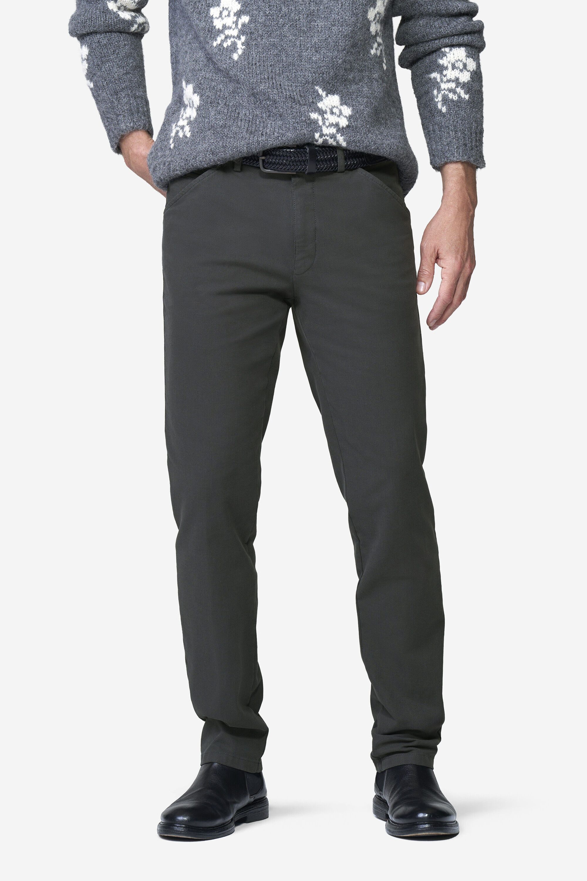 MEYER Chinos Chicago 2-5628 raffiniert eingearbeitete Micro Structure
