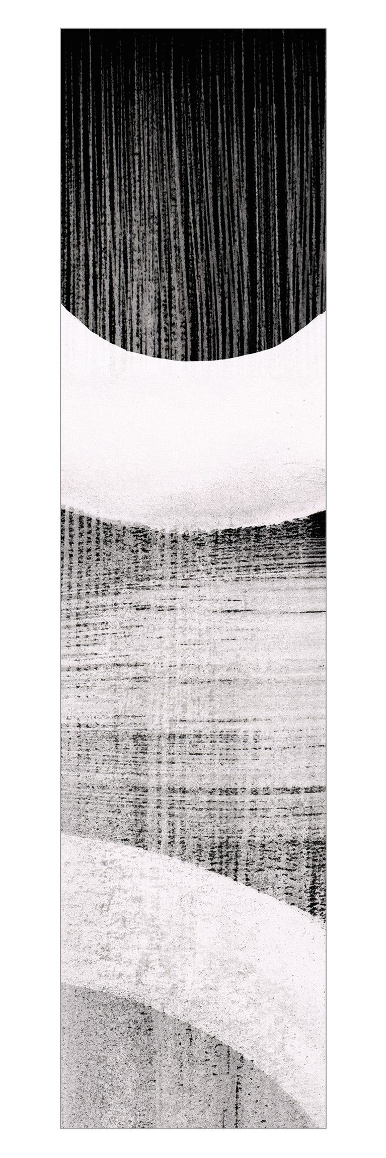 Bilderdepot24 Schiebegardine modern Flächenvorhang blickdicht Aquarellstraßen (1 St), halbtransparent, Wohnzimmer große Flächengardine lichtdurchlässig für Klemm-System