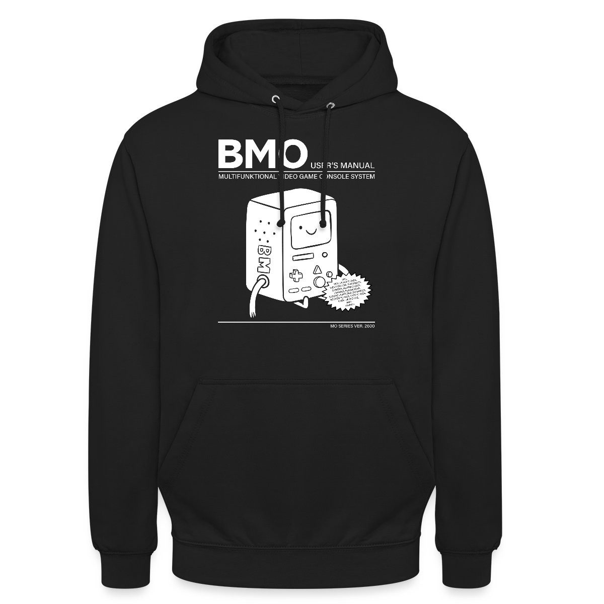 Spreadshirt Hoodie Adventure Time Mit Finn Und Jake BMO Beemo Unisex Hoodie (1-tlg) Unisex-Schnitt: Sitzt bei Männern körpernah, bei Frauen weit