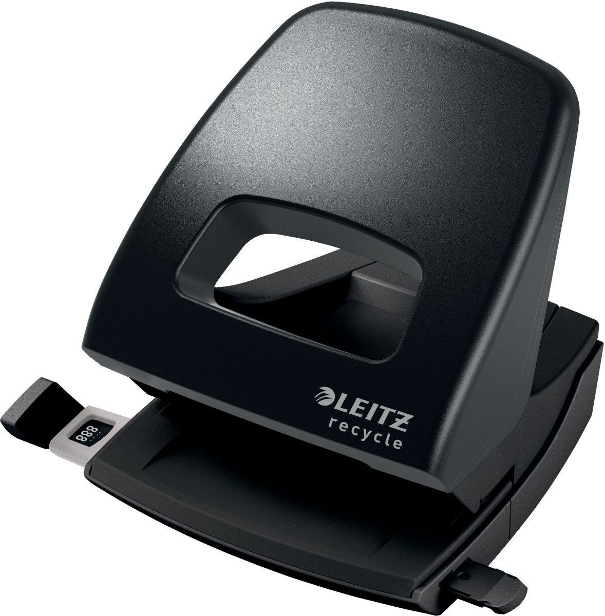 LEITZ Locher Bürolocher NeXXt Recycle Kunststoff 30 Blatt schwarz