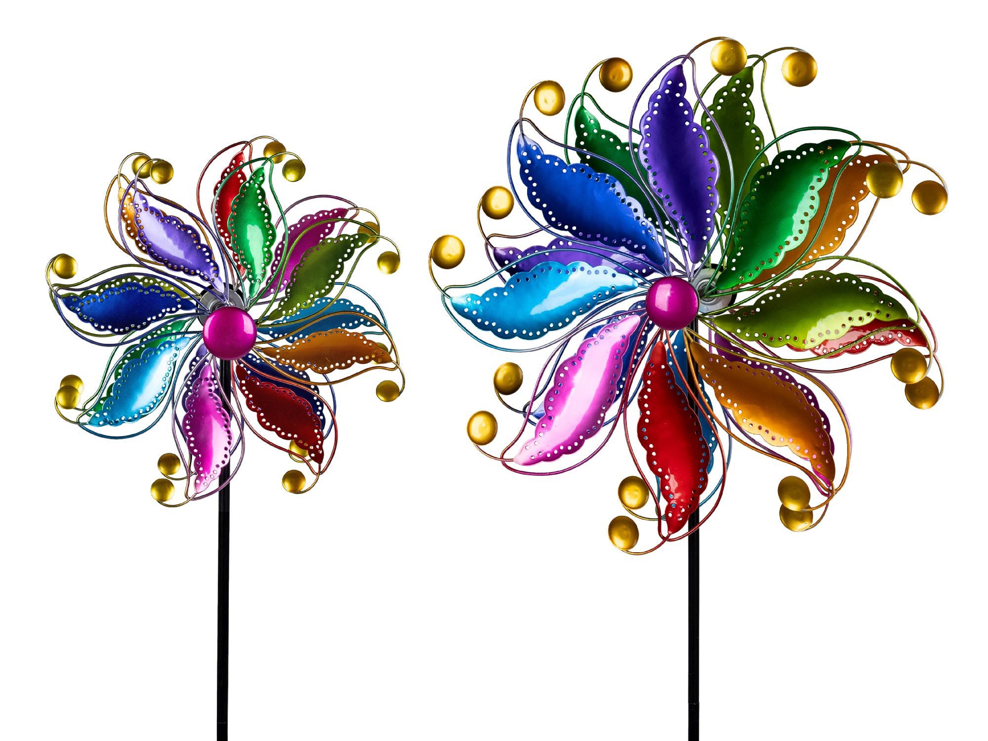 formano Deko-Windrad Sommerzeit, Höhe: 128cm, Farbe: Bunt, Motiv: Flower