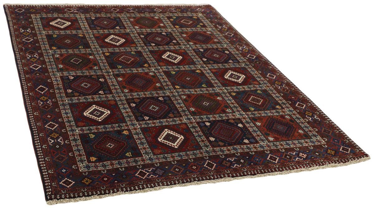 Orientteppich Yalameh 152x202 Handgeknüpfter Orientteppich Nain Trading, Höhe: / 12 Perserteppich, mm rechteckig