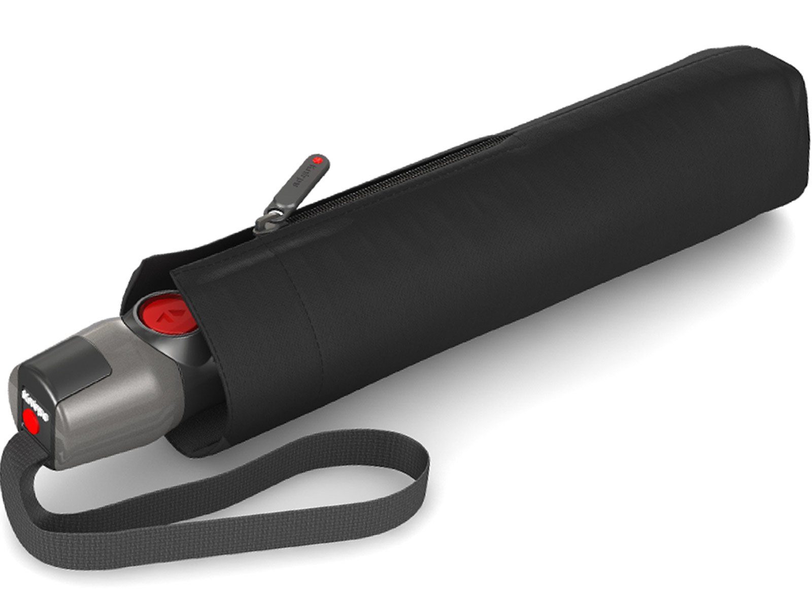 Knirps® Taschenregenschirm leichter, stabiler Schirm mit Auf-Zu-Automatik, besonders haltbar durch Fiberglas in den Speichen