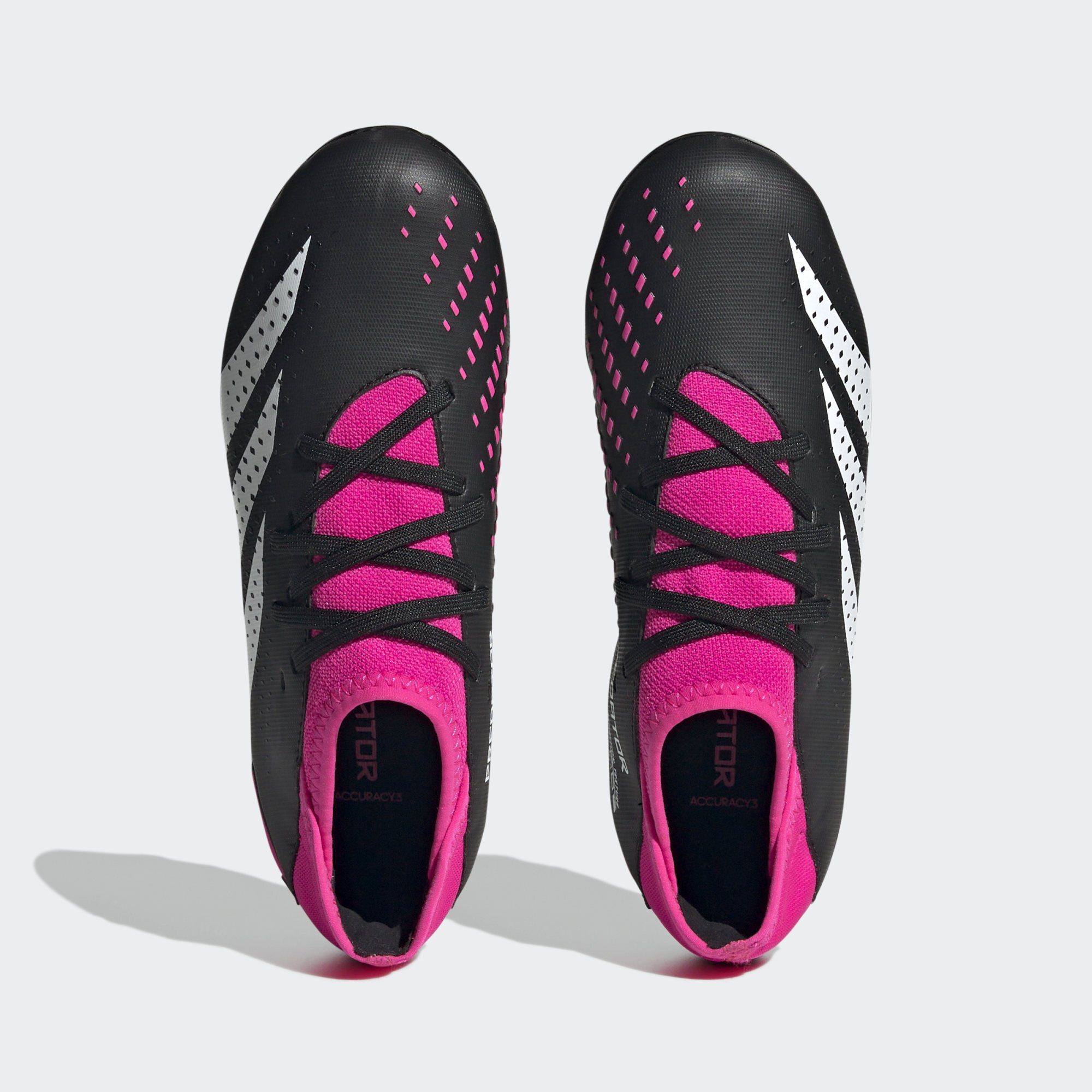 Performance Cloud Core Team FUSSBALLSCHUH / ACCURACY.3 PREDATOR 2 Black Shock FG White adidas / Fußballschuh Pink