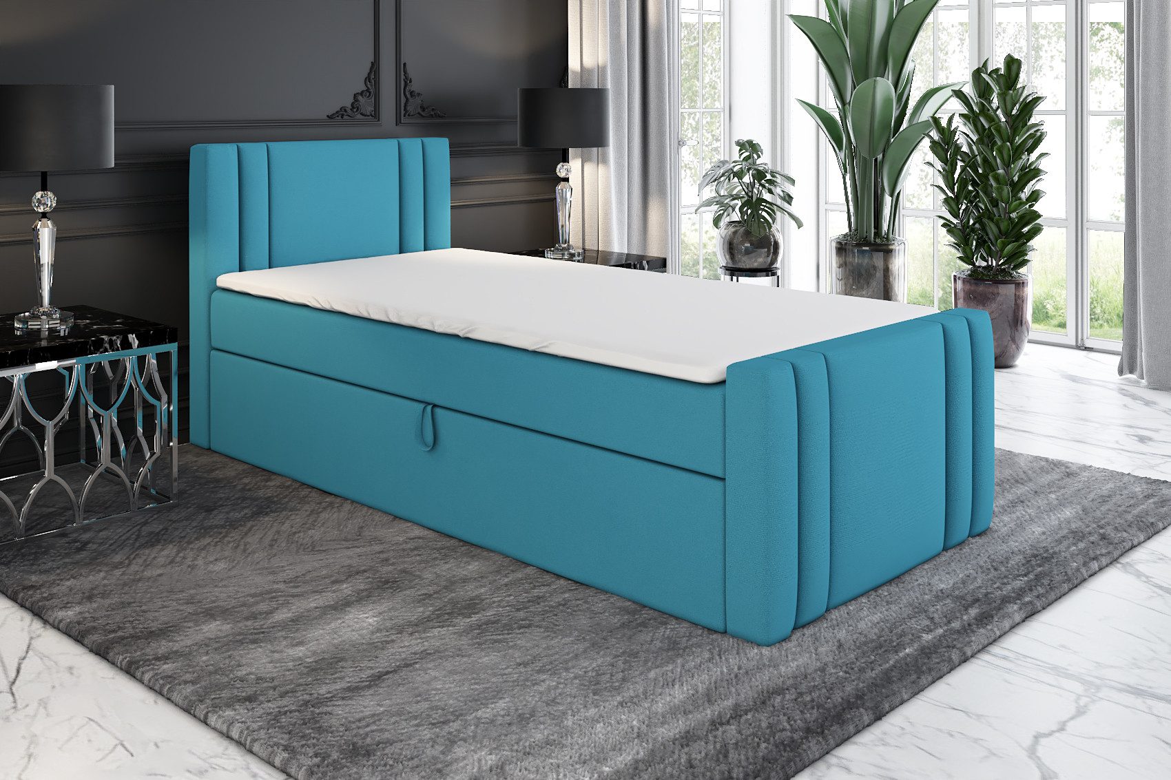 A&J MöbelLand GmbH Boxspringbett Einzelbett KLAUS günstig online kaufen