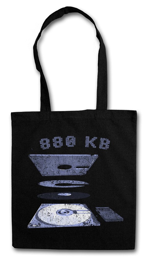 Urban Backwoods Beuteltasche Explosion 3.5 Floppy Disk Stofftasche Retro Computer Commodore PC (1-tlg), Amiga 500 Diskette 880
