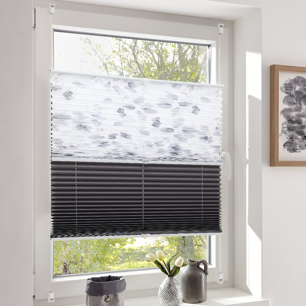 Sekey Doppelplissee Plissee Doppelplissee Day+Night Verdunkelung ohne Bohre günstig online kaufen