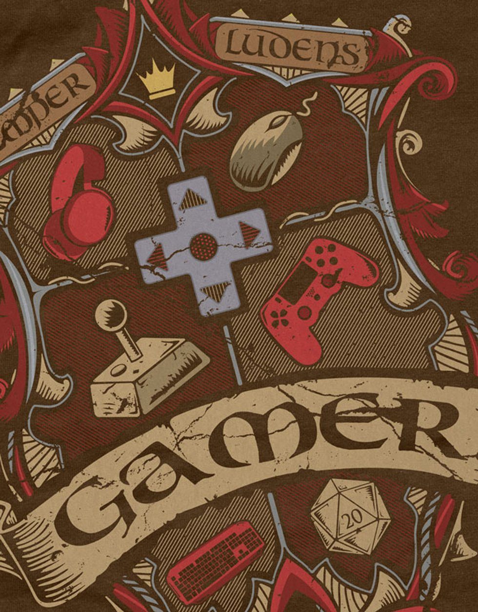 style3 T-Shirt Gamer Wappen spieleabend gesellschaftsspiel günstig online kaufen