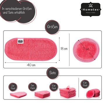 Hometex Premium Textiles Abschminkschwamm Make-Up Entferner Tuch, Mikrofaser Abschminktücher fürs Gesicht, Nachhaltiges Microfaser Gesichtsreinigungstuch ideal für sensible Haut, Waschbar und wiederverwendbar, 2 tlg., nachhaltig