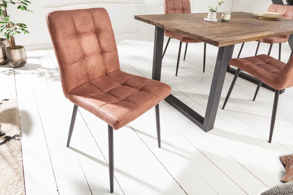 riess-ambiente Polsterstuhl MODENA vintage braun / günstig online kaufen
