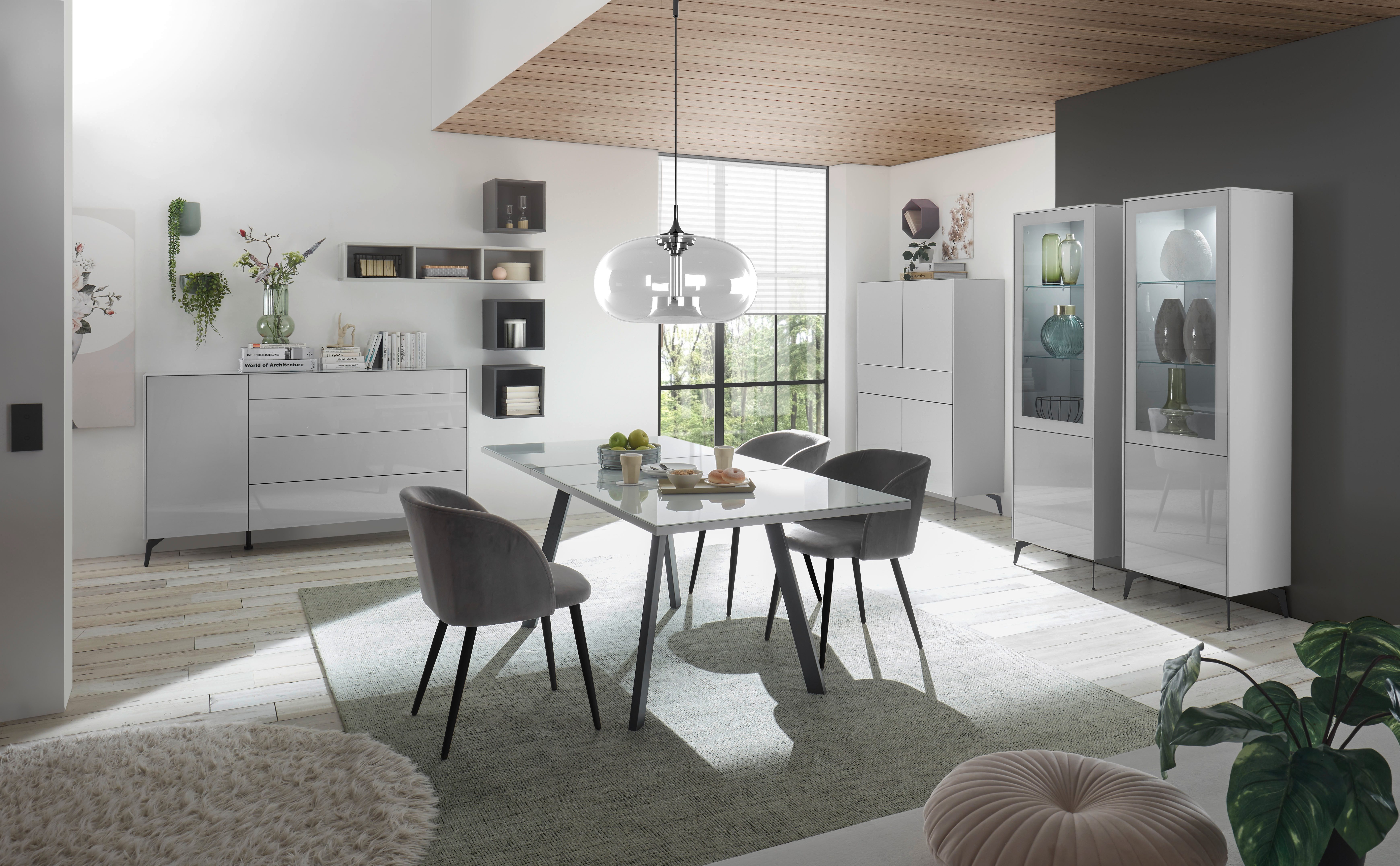 Mäusbacher Kommode Imola TOPSELLER! (OTTOs Choice), Kommode mit Glasfront und Glasoberplatte