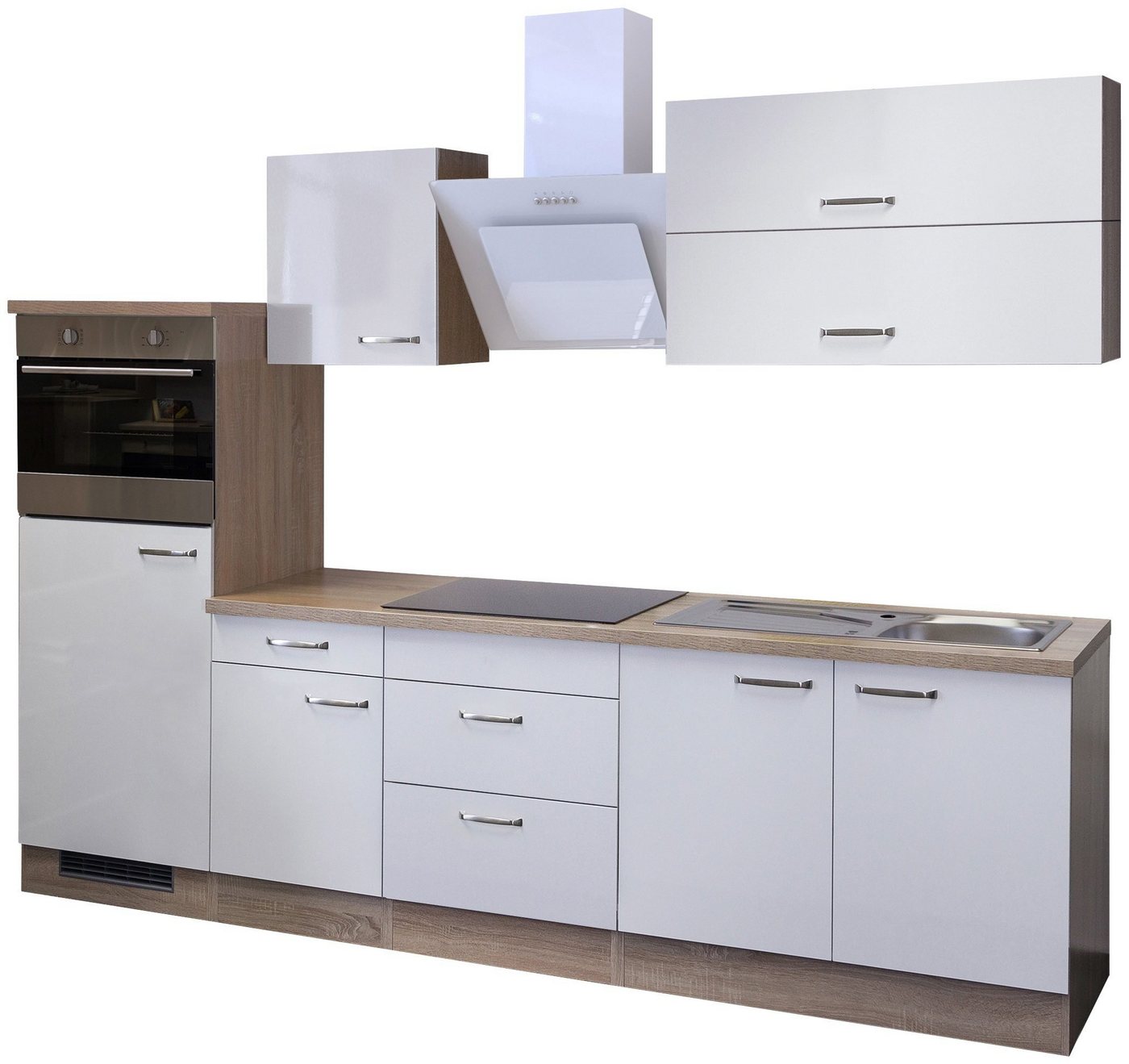 Flex-Well Küchenzeile »Valero«, mit E-Geräten, Gesamtbreite 270 cm-HomeTrends