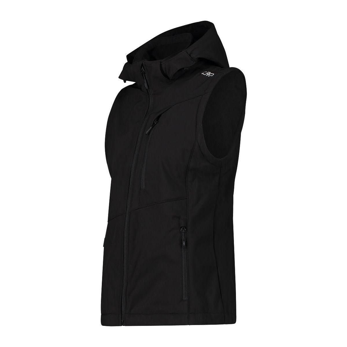 CMP Funktionsweste Woman Jacket Zip Hood With Detachable Sleeves Vielseitige Softshell-Jacke mit abnehmbaren Ärmeln und Kapuze, ideal