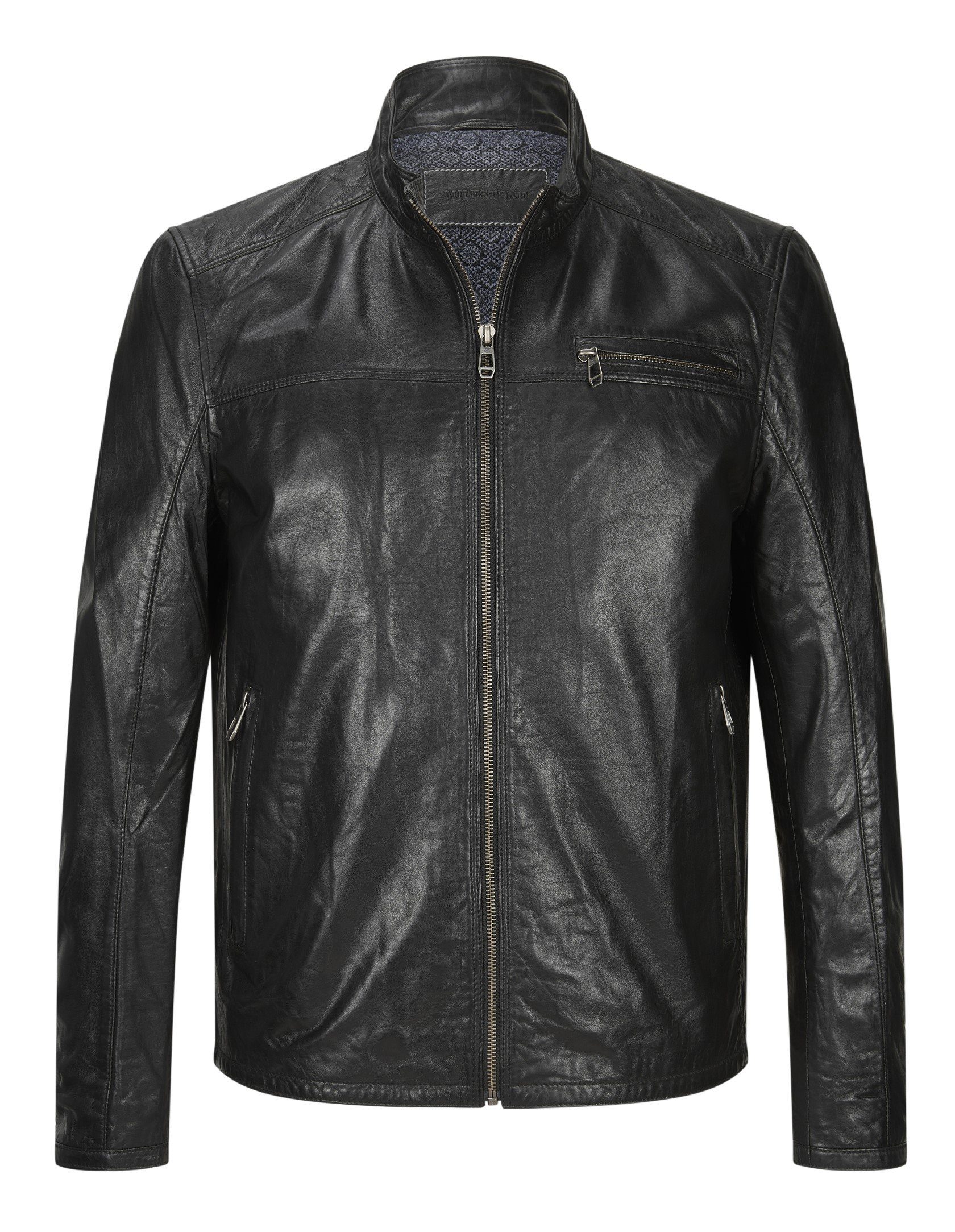 Milestone Lederjacke MSMarco Herrenjacke aus softem Lammnappa Leder günstig online kaufen