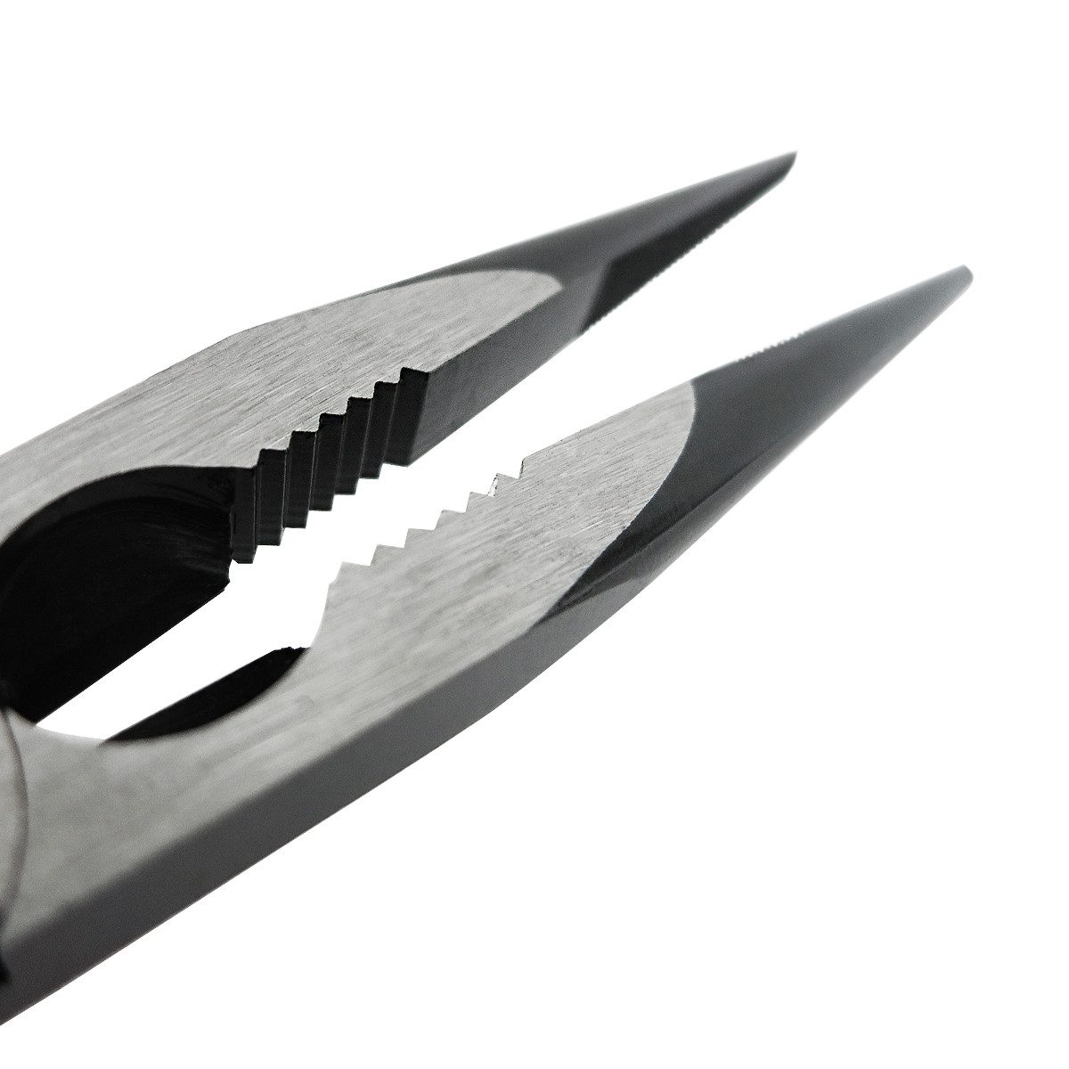 S&R Flachzange VDE Flachrundzange 200 mm, gerade Spitzzange, 60 CrV, hitze- und induktionsgehärtet für professionellen Einsatz, HRC 66 – Bild 3 von 5