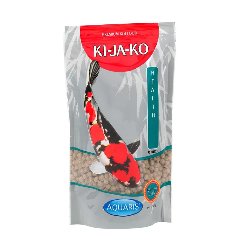 KI-JA-KO Koifischfutter Health für Koi ab 15 cm - 1 kg / 6 mm, Hauptfutter für: Fische, pigmentfrei, 44 % Rohprotein, mit Algen und Insektenmehl