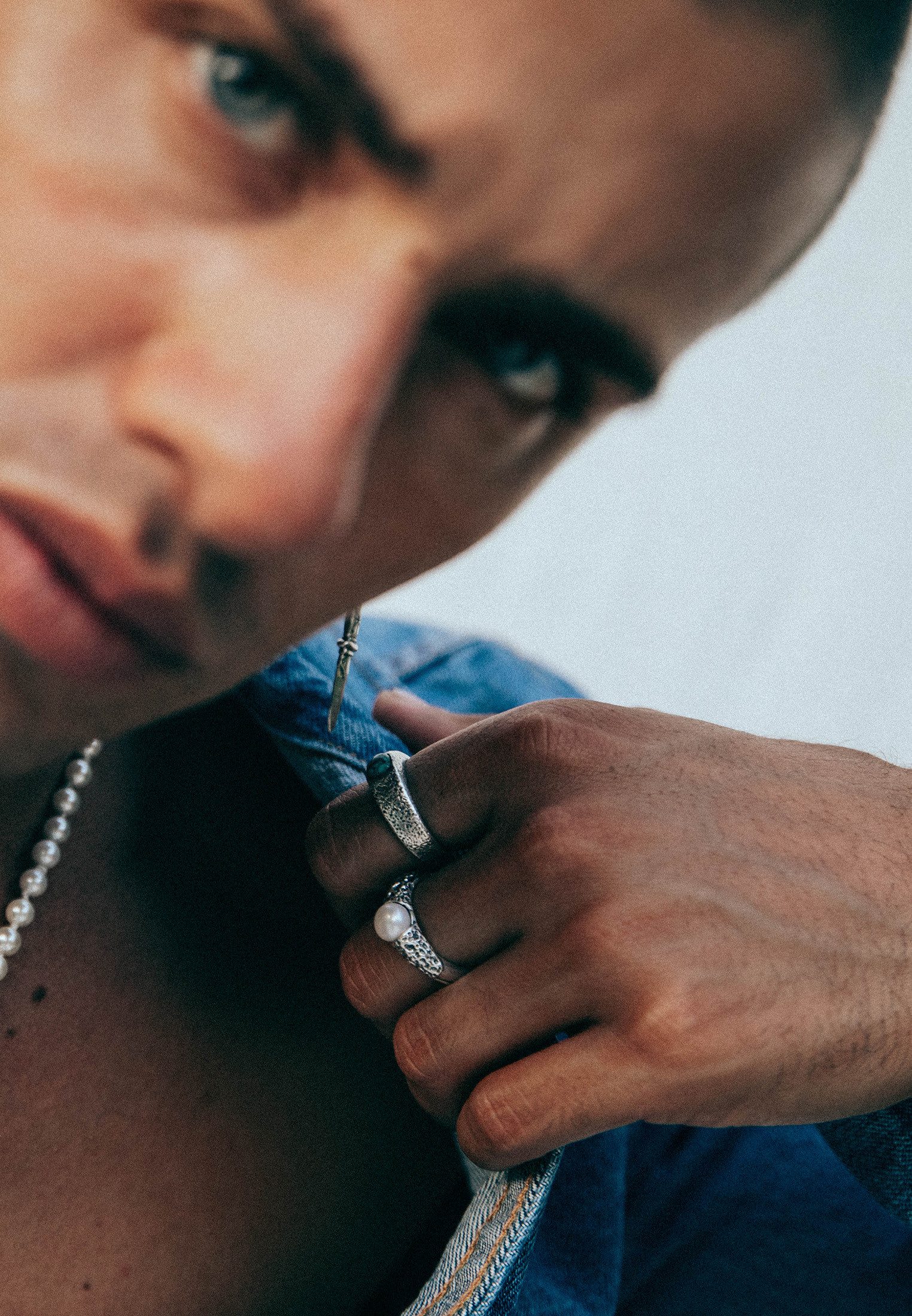 HAZE & GLORY Silberring Perle Vintage 925 Silber